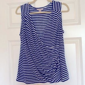 Banana Republic linen blend “wrap” top